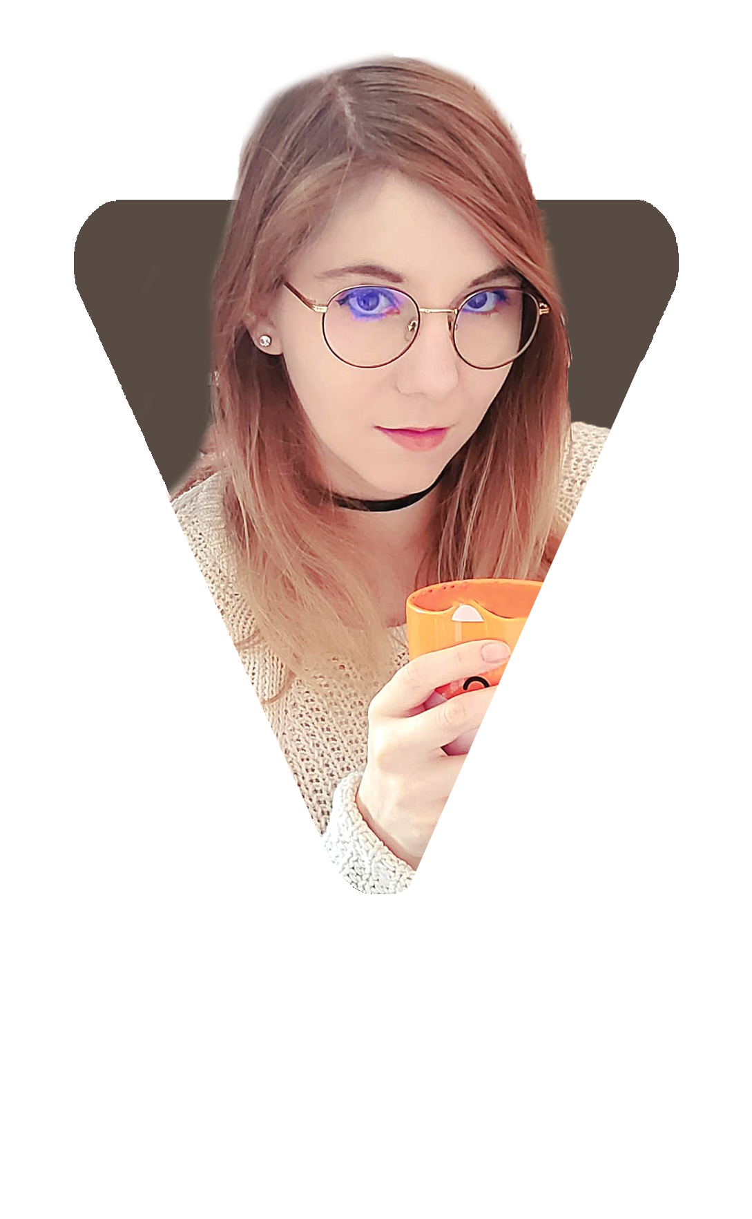 Ma photo de profil dans un triangle noir